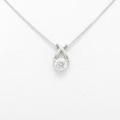 【新品】プラチナダイヤモンドネックレス 0．265ct・E・SI2・VG