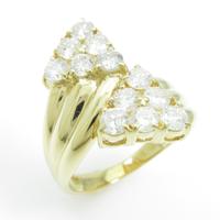 K18YG ダイヤモンドリング