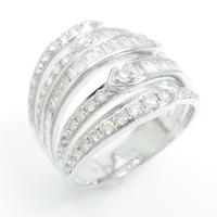 K18WG ダイヤモンドリング