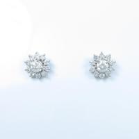 PT フラワー ダイヤモンドピアス