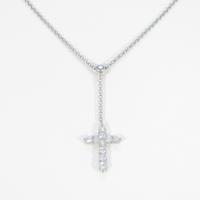 PT クロス ダイヤモンドネックレス