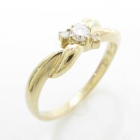 K18YG ダイヤモンドリング