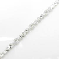 K14WG ダイヤモンドブレスレット