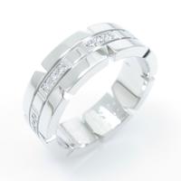 カルティエ タンクフランセーズ ハーフダイヤ リング