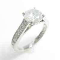 プラチナダイヤモンドリング 1．029ct・I・I1・GOOD