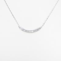 K18WG ダイヤモンドネックレス