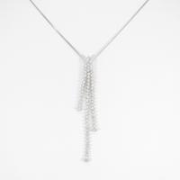 K18WG ダイヤモンドネックレス