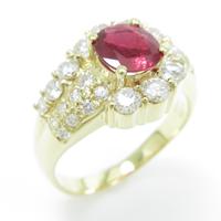 K18YG ルビーリング