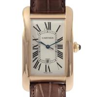 【時計館オープン商品】カルティエ W2609156 タンクアメリカン PG 自動巻