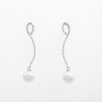 K18WG アコヤパールピアス