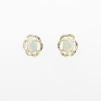 K18YG オパールピアス