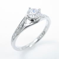 【リメイク】プラチナダイヤモンドリング 0．302ct・D・VS1・VG