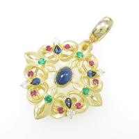 和光 カラーストーンペンダント