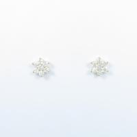 【リメイク】K18YG フラワー ダイヤモンドピアス