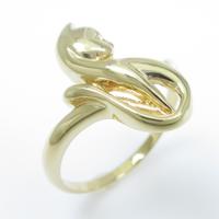 K18YG キャット リング