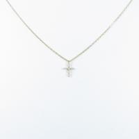 アガット クロス ダイヤモンドネックレス