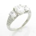 プラチナダイヤモンドリング 1．02ct・D・SI2・オーバルカット10％引き