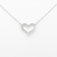 サマンサティアラ ハート ダイヤモンドネックレス