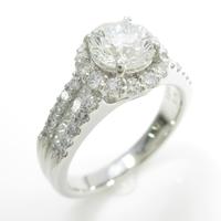 プラチナダイヤモンドリング 1．063ct・H・SI2・GOOD