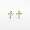 【リメイク】K18YG クロス ダイヤモンドピアス
