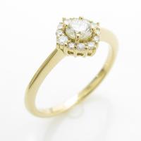 K18YG ダイヤモンドリング