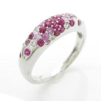 K18WG ルビーリング