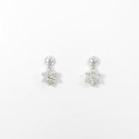 PT フラワー ダイヤモンドピアス