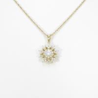 K18YG ダイヤモンドネックレス