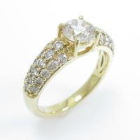 K18YG ダイヤモンドリング 0．658ct・VLB・VS1・VG