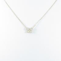 K18YG バタフライ ダイヤモンドネックレス