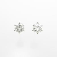 【新品】プラチナダイヤモンドピアス 0．435ct・0．419ct・H・SI2・GOOD