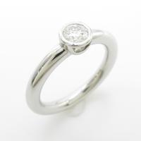 ティファニー ビゼット リング 0．22ct・H・VS1・3EXT