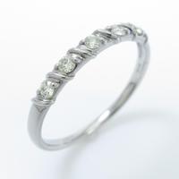 K18WG ダイヤモンドリング