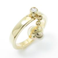 カルティエ ベビートリニティ ボール リング