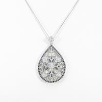 K18WG ダイヤモンドネックレス5％引き