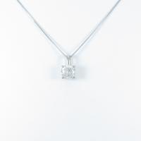 プラチナダイヤモンドネックレス 1．124ct・H・SI2・F