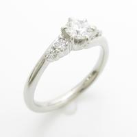プラチナダイヤモンドリング 0．277ct・F・SI2・3EXT・H＆C