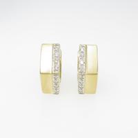 K18YG／K18WG ダイヤモンドピアス