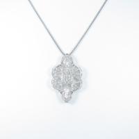 K18WG ダイヤモンドネックレス