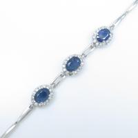 K14WG サファイヤブレスレット