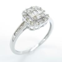 K18WG ダイヤモンドリング