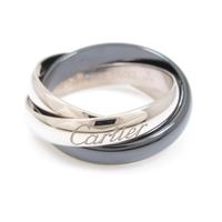 カルティエ トリニティ ブラック＆ホワイト リング