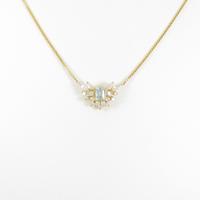 750YG アクアマリンネックレス