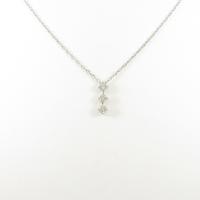 PT スリーストーン ダイヤモンドネックレス