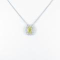 ティファニー ダイヤモンドネックレス 0．85ct・FIY・VS1・オーバルカット