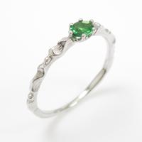 K18WG グリーンガーネットリング5％引き