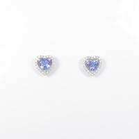 750WG／K18WG ハート タンザナイトピアス