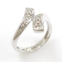 K18WG ダイヤモンドリング