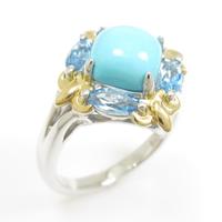 K18WG／K18YG トルコイシリング