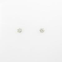 【リメイク】K18YG ソリティア ダイヤモンドピアス